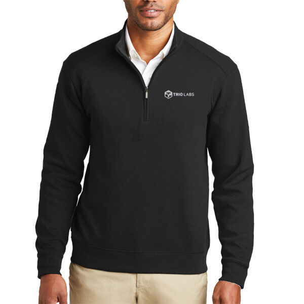 Trio Labs Embroidered - Interlock 1/4 Zip Thumbnail
