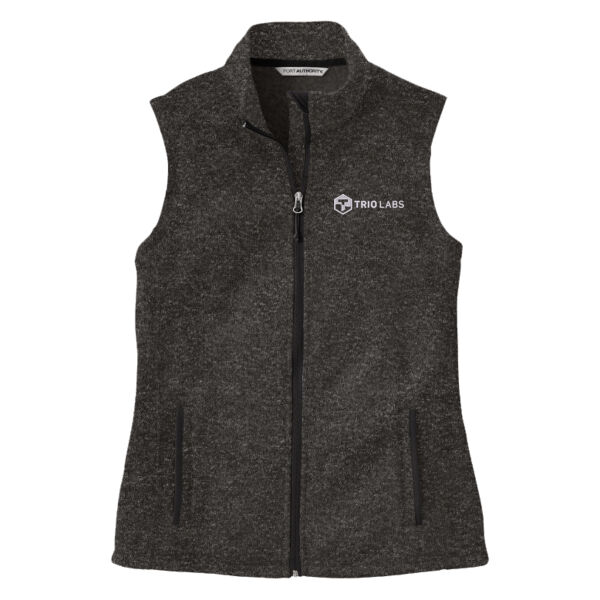 Trio Labs Embroidered - Ladies Sweater Fleece Vest Thumbnail