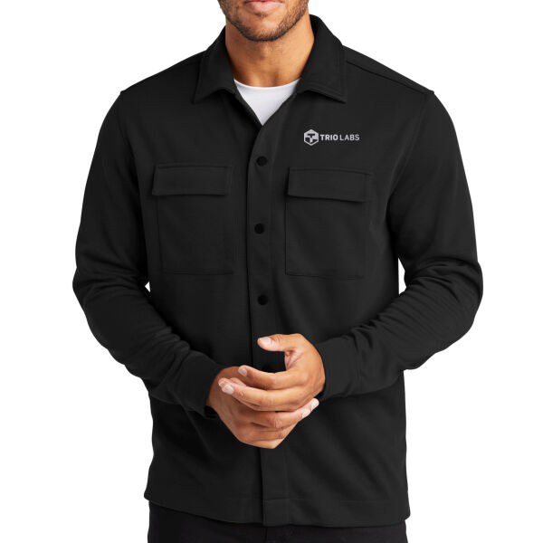 Trio Labs Embroidered - Double Knit Snap Front Jacket Thumbnail